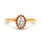 Load image into Gallery viewer, oval-sunflower-halo-orange-sapphire-engagement-ring-in-yellow-gold-FD9704OVRGSAOR-NL-YG
