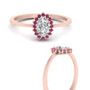 Load image into Gallery viewer, oval-sunflower-halo-pink-sapphire-engagement-ring-in-rose-gold-FD9704OVRGSADRPI-NL-RG