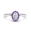 Load image into Gallery viewer, oval-sunflower-halo-purple-topaz-engagement-ring-in-white-gold-FD9704OVRGVITO-NL-wg