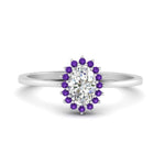 Load image into Gallery viewer, oval-sunflower-halo-purple-topaz-engagement-ring-in-white-gold-FD9704OVRGVITO-NL-wg