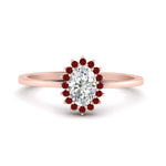 Load image into Gallery viewer, oval-sunflower-halo-ruby-engagement-ring-in-rose-gold-FD9704OVRGRUDR-NL-RG