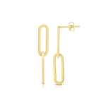 Load image into Gallery viewer, paper-clip-dangle-earrings-in-yellow-gold-FDEAR11278-NL-YG