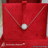 Load image into Gallery viewer, pavé-set-diamond-ball-necklace-in-14K-white-gold-FDPD8433-4