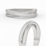 Load image into Gallery viewer, pave-crossover-cloud-diamond-wedding-ring-in-white-gold-FD11424B-NL-WG