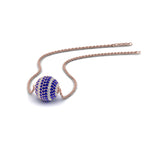 Load image into Gallery viewer, pave-diamond-ball-pendant-with-blue-sapphire-in--FDPD8426GSABL-NL-RG