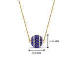 Load image into Gallery viewer, pave-diamond-ball-pendant-with-blue-sapphire-in--FDPD8426GSABL-NL-YG