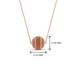 Load image into Gallery viewer, pave-diamond-ball-pendant-with-orange-sapphire-in--FDPD8426GSAOR-NL-RG