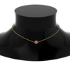 Load image into Gallery viewer, pave-diamond-ball-pendant-with-orange-sapphire-in--FDPD8426GSAOR-NL-YG