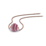 Load image into Gallery viewer, pave-diamond-ball-pendant-with-pink-sapphire-in--FDPD8426GSADRPI-NL-RG