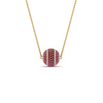Load image into Gallery viewer, pave-diamond-ball-pendant-with-pink-sapphire-in--FDPD8426GSADRPI-NL-YG