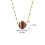Load image into Gallery viewer, pave-diamond-ball-pendant-with-ruby-in--FDPD8426GRUDR-NL-YG