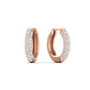Load image into Gallery viewer, Pave Diamond Hoops Earrings