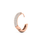 Load image into Gallery viewer, Pave Diamond Hoops Earrings