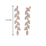 Load image into Gallery viewer, pave-diamond-leaf-drop-earring-in-14K-rose-gold-FD-EAR8334-NL-RG