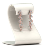 Load image into Gallery viewer, pave-diamond-leaf-drop-earring-in-14K-rose-gold-FD-EAR8334-NL-RG