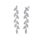 Load image into Gallery viewer, pave-diamond-leaf-drop-earring-in-14K-white-gold-FD-EAR8334-NL-WG