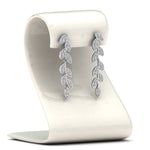 Load image into Gallery viewer, pave-diamond-leaf-drop-earring-in-14K-white-gold-FD-EAR8334-NL-WG