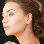 Load image into Gallery viewer, pave-diamond-leaf-drop-earring-in-platinum-fdear8334-model