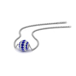 Load image into Gallery viewer, pave-diamond-sphere-pendant-with-blue-sapphire-in--FDPD8433GSABL-NL-WG