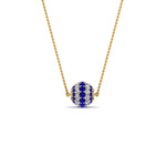 Load image into Gallery viewer, pave-diamond-sphere-pendant-with-blue-sapphire-in--FDPD8433GSABL-NL-YG