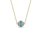Load image into Gallery viewer, pave-diamond-sphere-pendant-with-ice-blue-topaz-in--FDPD8433GICBLTO-NL-YG