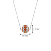 Load image into Gallery viewer, pave-diamond-sphere-pendant-with-orange-sapphire-in--FDPD8433GSAOR-NL-WG