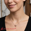 Load image into Gallery viewer, pave-diamond-sphere-pendant-with-orange-sapphire-in-FDPD8433_2