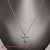 Load image into Gallery viewer, pave-set-cross-lab-diamond-pendant-in-18k-white-gold-fdpd10871-4