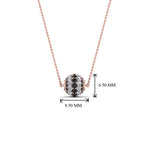 Load image into Gallery viewer, pave-sphere-pendant-with-black-diamond-in--FDPD8433GBLACK-NL-RG