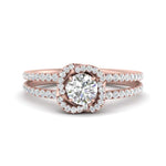 Load image into Gallery viewer, pave-split-shank-halo-diamond-ring-in-FD9979RORANGLE3-NL-RG