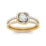 Load image into Gallery viewer, pave-split-shank-halo-diamond-ring-in-FD9979RORANGLE3-NL-YG