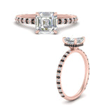 Load image into Gallery viewer, pave-under-halo-asscher-black-diamond-engagement-ring-in-rose-gold-FD10060ASRGBLACKANGLE3-NL-RG.jpg?v=1770718242