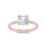 Load image into Gallery viewer, pave-under-halo-asscher-diamond-engagement-ring-in-rose-gold-FD10060ASRANGLE5-NL-RG.jpg?v=1770718242