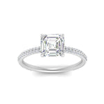 Load image into Gallery viewer, pave-under-halo-asscher-diamond-engagement-ring-in-white-gold-FD10060ASRANGLE5-NL-WG.jpg?v=1770718242