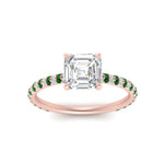 Load image into Gallery viewer, pave-under-halo-asscher-emerald-engagement-ring-in-rose-gold-FD10060ASRGEMGRANGLE5-NL-RG.jpg?v=1770718242