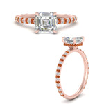 Load image into Gallery viewer, pave-under-halo-asscher-orange-sapphire-engagement-ring-in-rose-gold-FD10060ASRGSAORANGLE3-NL-RG.jpg?v=1770718242