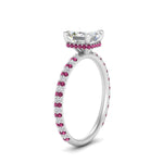 Load image into Gallery viewer, pave-under-halo-asscher-pink-sapphire-engagement-ring-in-white-gold-FD10060ASRGSADRPIANGLE2-NL-WG.jpg?v=1770718243