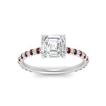 Load image into Gallery viewer, pave-under-halo-asscher-ruby-engagement-ring-in-white-gold-FD10060ASRGRUDRANGLE5-NL-WG.jpg?v=1770718242