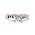 Load image into Gallery viewer, pave-under-halo-asscher-sapphire-engagement-ring-in-rose-gold-FD10060ASRGSABL-NL-RG.jpg?v=1770718242