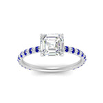 Load image into Gallery viewer, pave-under-halo-asscher-sapphire-engagement-ring-in-white-gold-FD10060ASRGSABLANGLE5-NL-WG.jpg?v=1770718242