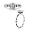 Load image into Gallery viewer, pave-under-halo-emerald-cut-black-diamond-engagement-ring-in-white-gold-FD10060EMRGBLACKANGLE3-NL-WG.jpg?v=1770718290