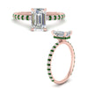 Load image into Gallery viewer, pave-under-halo-emerald-cut-emerald-engagement-ring-in-rose-gold-FD10060EMRGEMGRANGLE3-NL-RG.jpg?v=1770718289