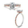 Load image into Gallery viewer, pave-under-halo-emerald-cut-orange-sapphire-engagement-ring-in-white-gold-FD10060EMRGSAORANGLE3-NL-WG_5f8bd42a-5511-4b8a-b707-886b0c916167.jpg?v=1770718302