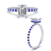 Load image into Gallery viewer, pave-under-halo-emerald-cut-sapphire-engagement-ring-in-white-gold-FD10060EMRGSABLANGLE3-NL-WG.jpg?v=1770718291