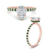 Load image into Gallery viewer, pave-under-halo-pear-emerald-engagement-ring-in-rose-gold-FD10060PERGEMGRANGLE3-NL-RG.jpg?v=1770718382