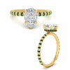 Load image into Gallery viewer, pave-under-halo-pear-emerald-engagement-ring-in-yellow-gold-FD10060PERGEMGRANGLE3-NL-YG.jpg?v=1770718383