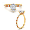 Load image into Gallery viewer, pave-under-halo-pear-orange-sapphire-engagement-ring-in-yellow-gold-FD10060PERGSAORANGLE3-NL-YG.jpg?v=1770718382