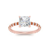 Load image into Gallery viewer, pave-under-halo-princess-cut-orange-sapphire-engagement-ring-in-rose-gold-FD10060PRRGSAORANGLE5-NL-RG.jpg?v=1770718407