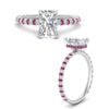 Load image into Gallery viewer, pave-under-halo-radiant-cut-pink-sapphire-engagement-ring-in-white-gold-FD10060RARGSADRPIANGLE3-NL-WG_284849c2-c3cf-46da-bbb9-65bcfd929b48.jpg?v=1770718444