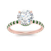 Load image into Gallery viewer, pave-under-halo-round-emerald-engagement-ring-in-rose-gold-FD10060RORGEMGRANGLE5-NL-RG_d8829be9-c94d-4c99-bf00-4389e7565ab7.jpg?v=1770718464